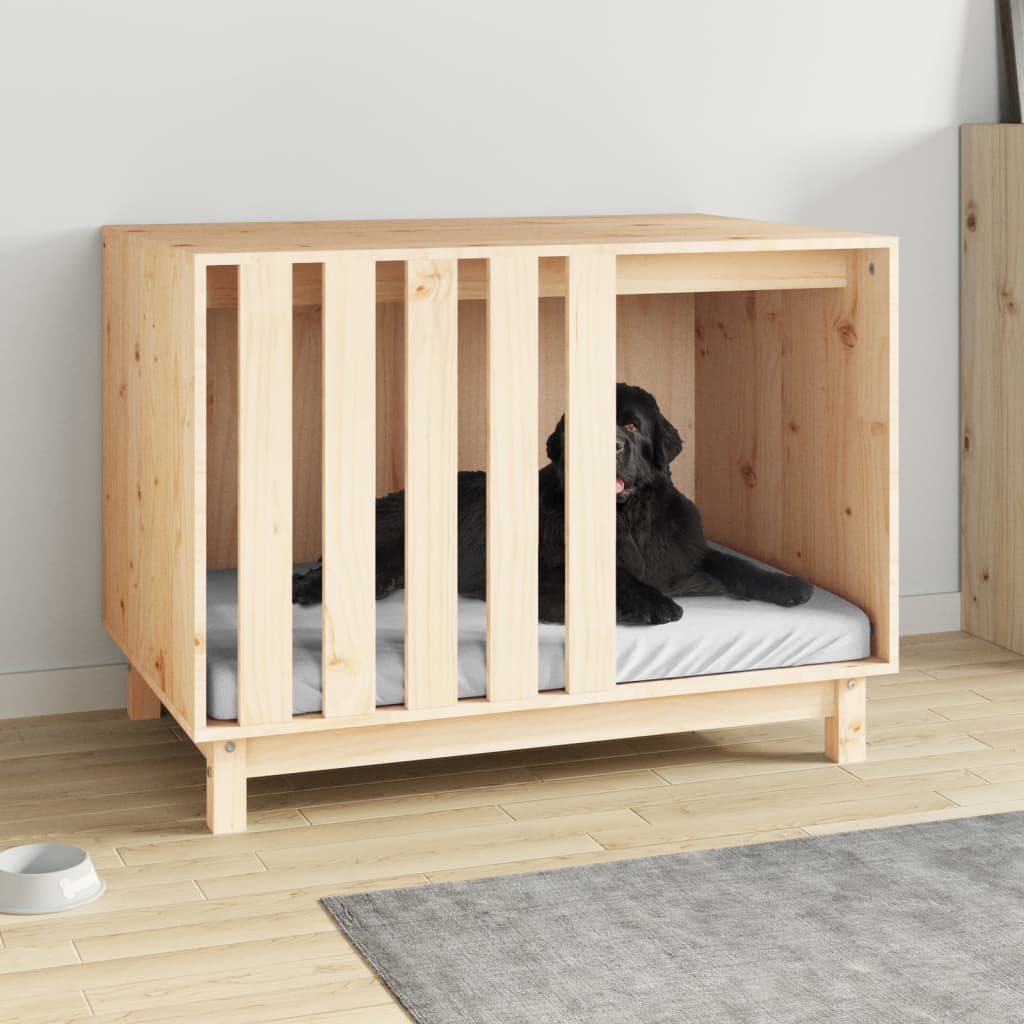 foto del prodotto casetta per cani 90x60x67 cm in legno massello di pino cod mxl 67112