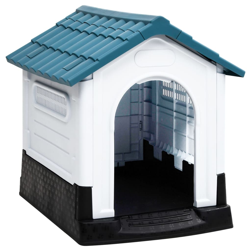 foto del prodotto casetta per cani blu 57x68x66 cm in polipropilene cod mxl 69709