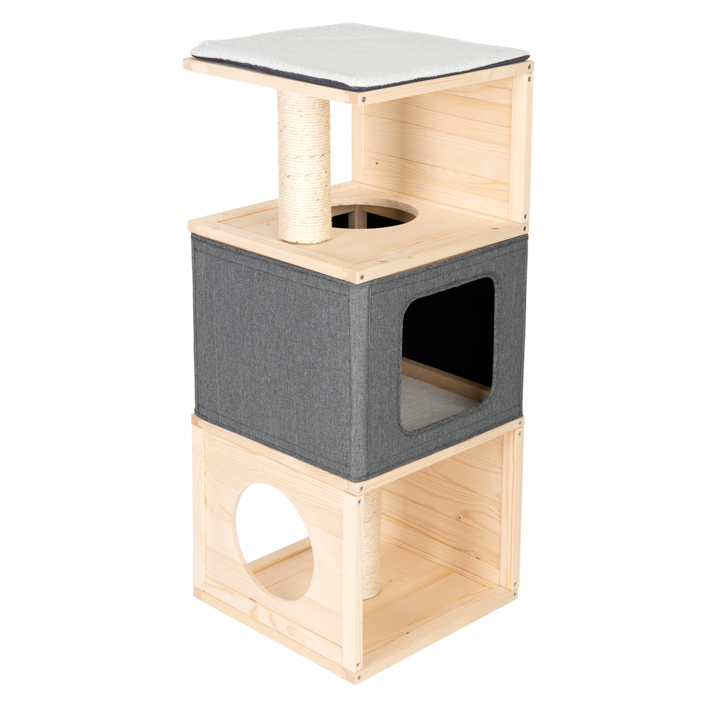 foto del prodotto casetta per gatti cubist l 40 x p 40 x h 96 cm