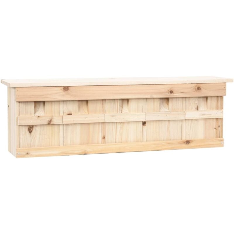 foto del prodotto casetta per passeri con 5 camere 68x15x21 cm legno di abete vidaxl