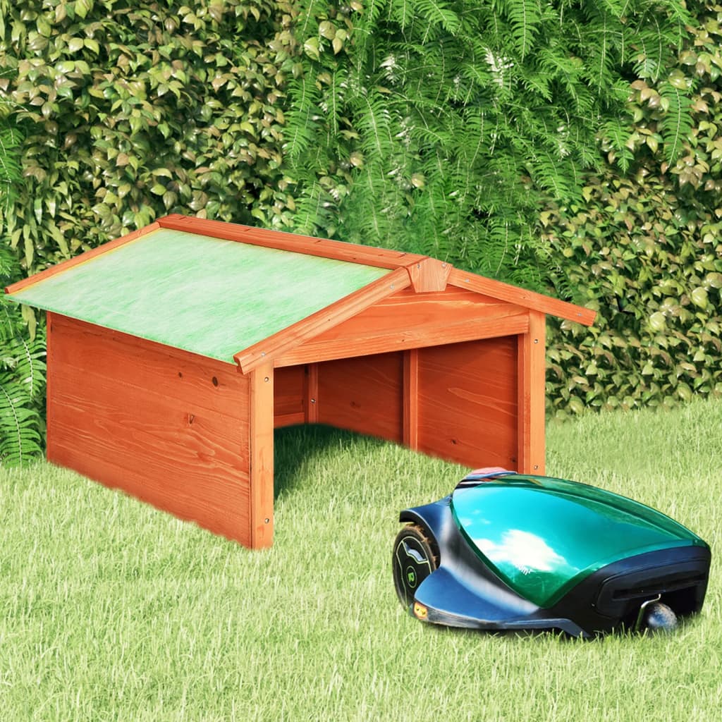 foto del prodotto casetta per tosaerba robotizzato 72x87x50 cm massello di abete cod mxl 77499