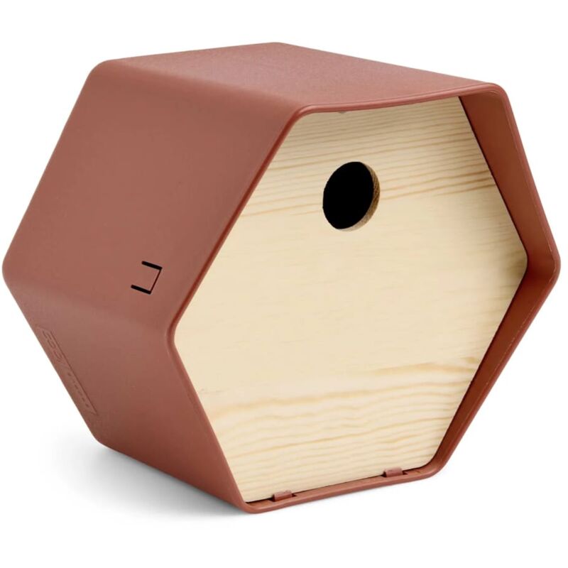 foto del prodotto casetta per uccelli hive 1 19x23x20 cm foro rotondo marrone capi