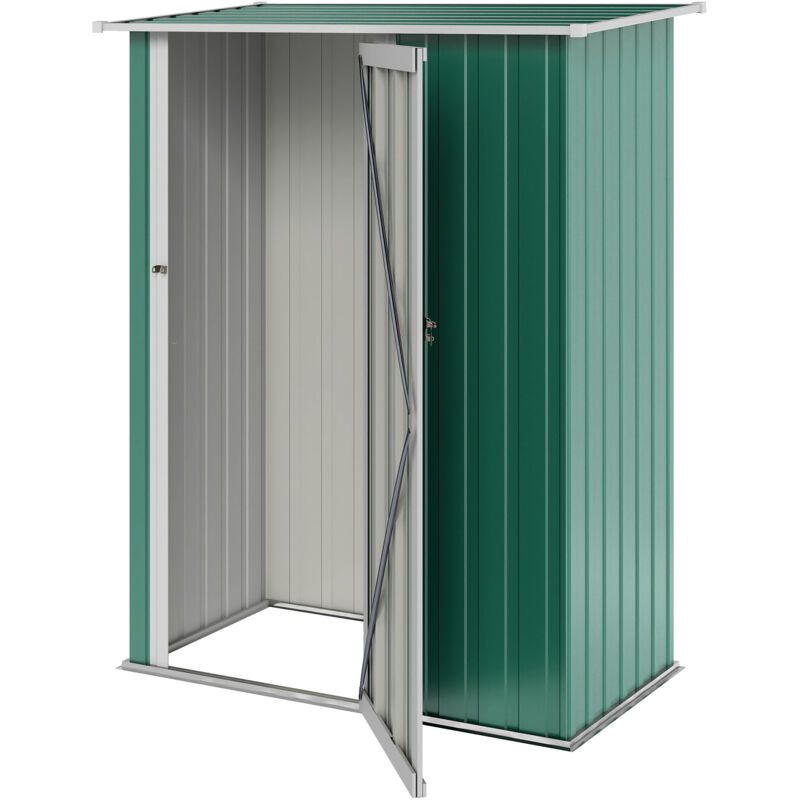 foto del prodotto casetta porta attrezzi da giardino in acciaio capanno outsunny