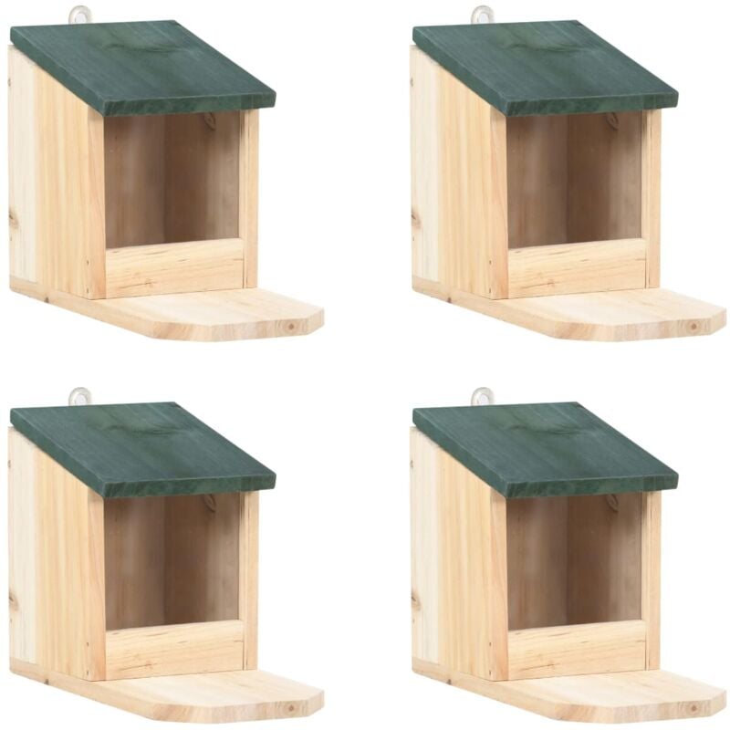 foto del prodotto casette per scoiattoli 4 pz in legno di abete cod mxl 49291