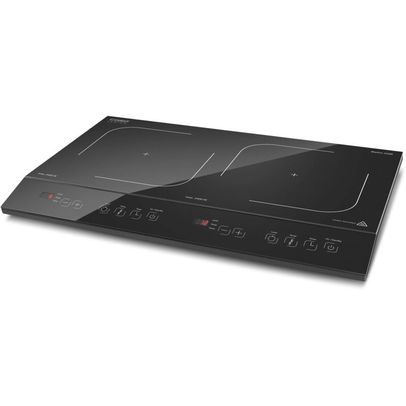 foto del prodotto caso maitre 3500 piastra a doppia induzione mobile, vincitore del test, 3500 w, powersharing, smartcontrol 12 livelli, 60 240 c, 180 minuti,