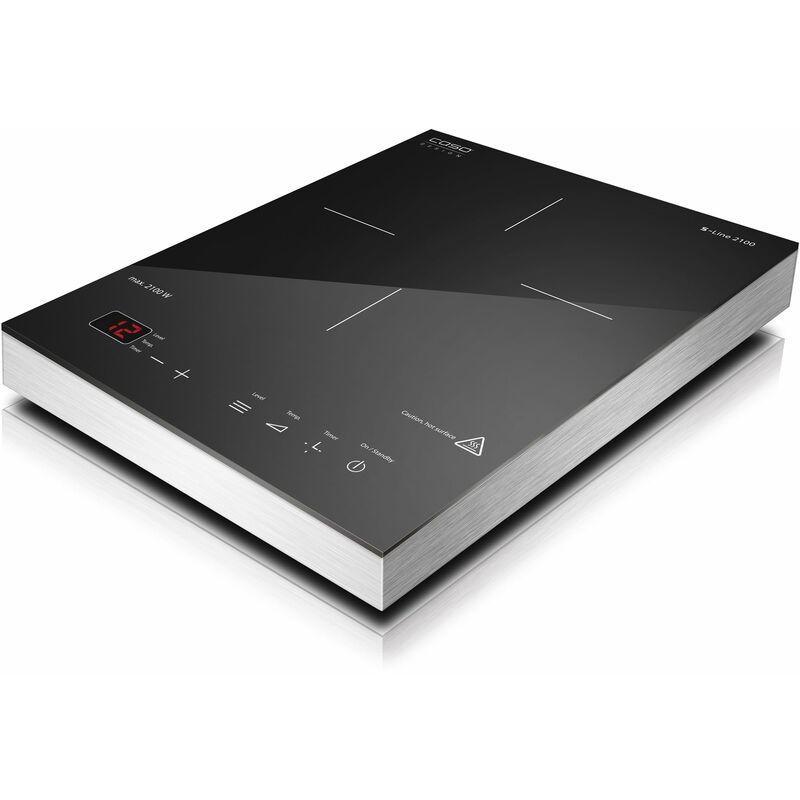 foto del prodotto caso s line 2100 piastra riscaldante a induzione, smartcontrol preciso 60 240 c, timer fino a 180 minuti, pentole fino a 24 cm, 2100 watt,