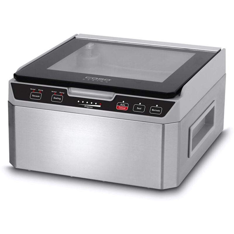 foto del prodotto caso vacuchef 40 1417 macchina per sottovuoto in acciaio inox, 3 l, 70 litri minuto, doppia saldatura, tempo di aspirazione e saldatura regolabile