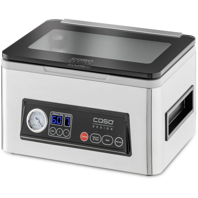 foto del prodotto caso vacuchef 50 aspirapolvere a camera in acciaio inox, 70 l min, 4 camere, doppia saldatura 2 mm , funzione marinatura, con 30 sacchetti per