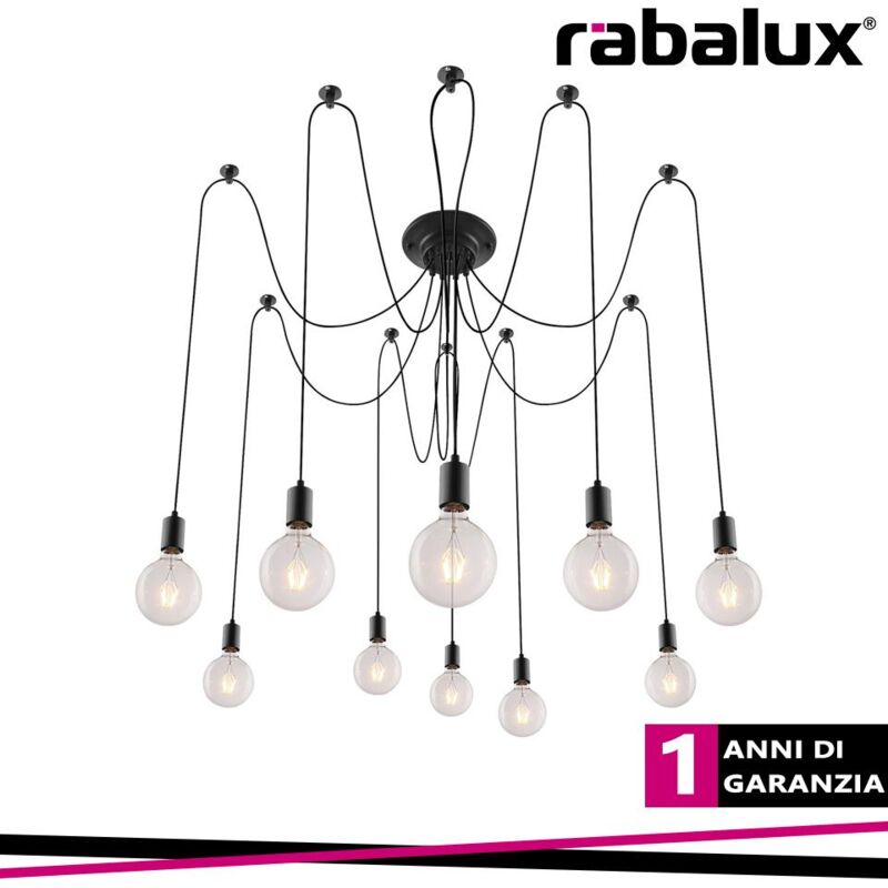 foto del prodotto caspar pendant 10x60w,matte black