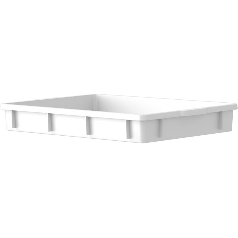 foto del prodotto cassa alimentare trasporto conservazione impasti pizza focacce pane 19lt bianca sovrapponibile e impilabile in polipropilene bianco dimensioni