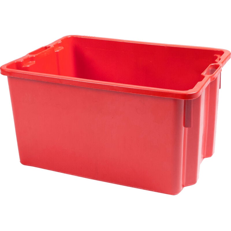 foto del prodotto cassa chiusa sovrapponibile lt 50 rossa