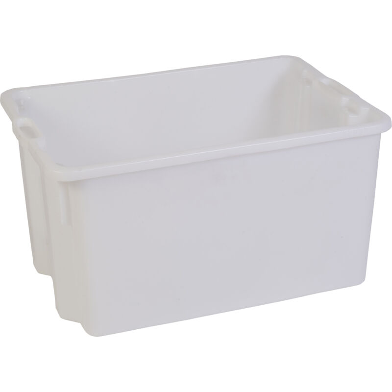foto del prodotto cassa chiusa sovrapponibile lt 65 bianca