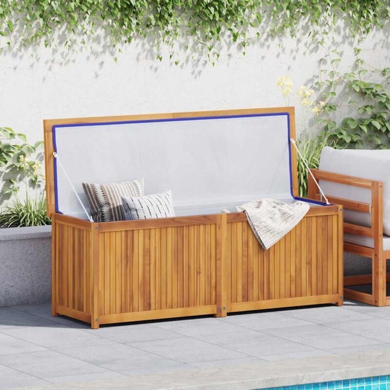 foto del prodotto cassa da giardino 150x50x55 cm in legno massello di teak vidaxl