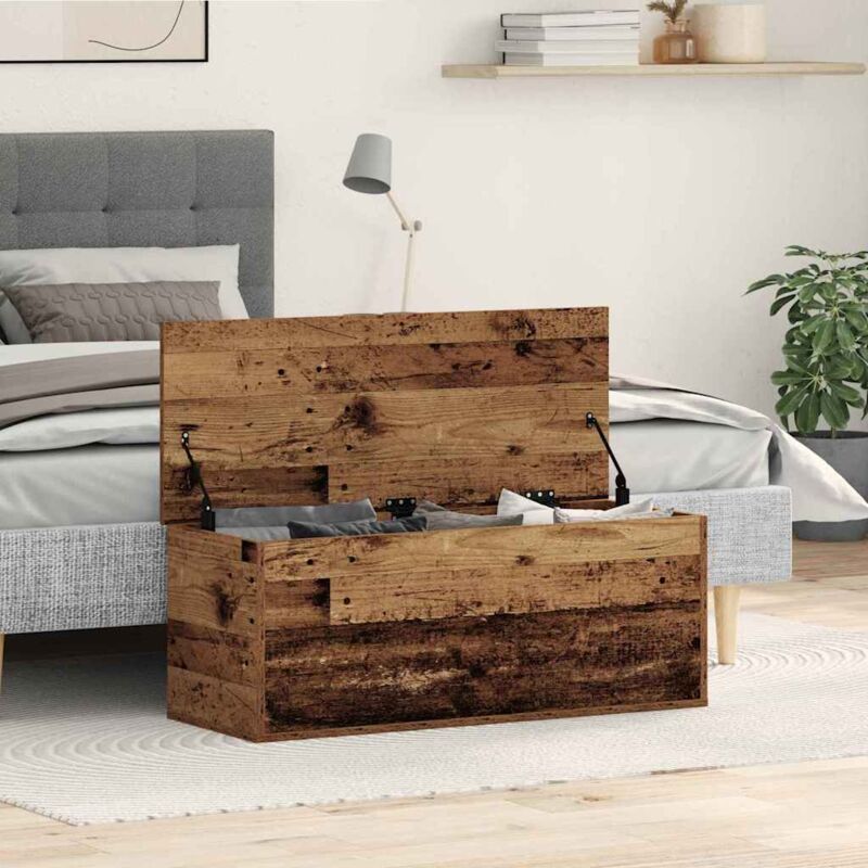 foto del prodotto cassa di stoccaggio in legno riciclato 90x35x35 cm in legno ingegnerizzato vidaxl