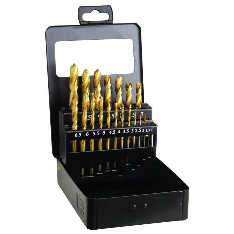 foto del prodotto cassa fresa hss titanio 1 10 mm. 19 pezzi
