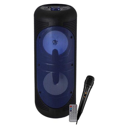 foto del prodotto cassa party karma hps t252bl diffusore amplificato nero e blu