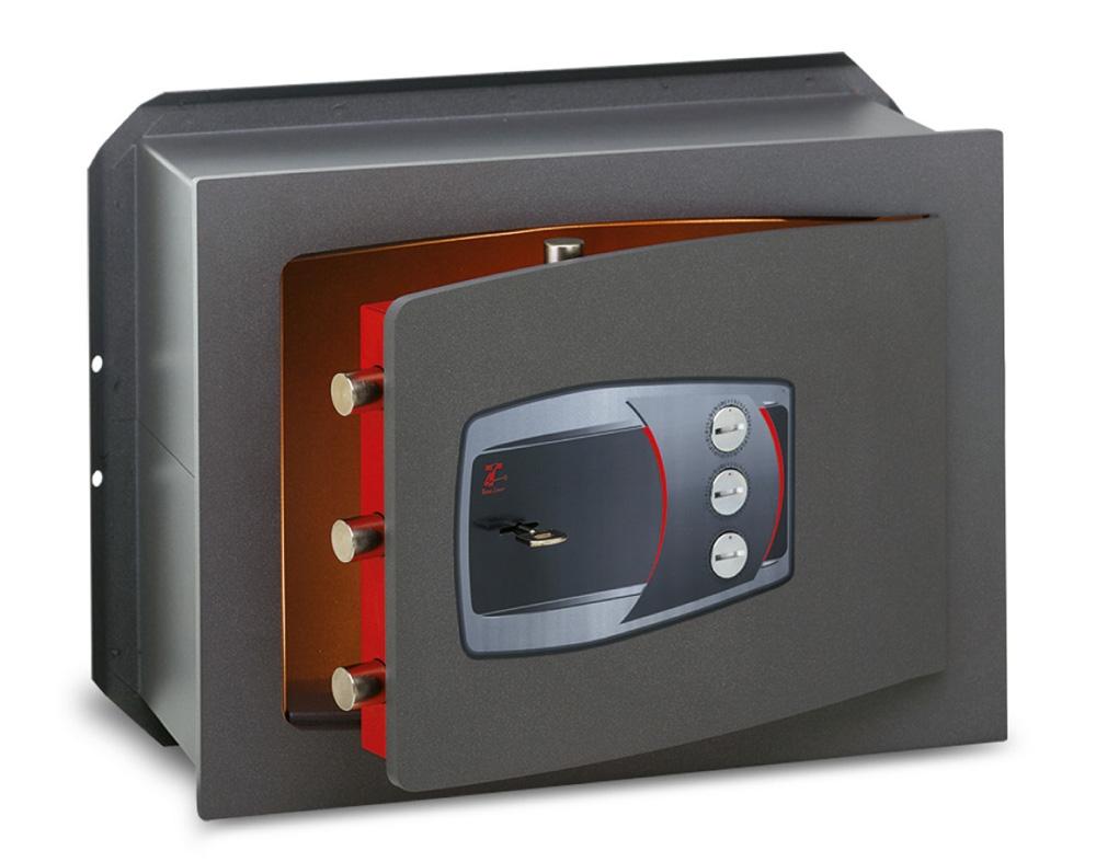 foto del prodotto cassaforte a muro a chiave combinazione serie technofort technomax - 420x480x230mm