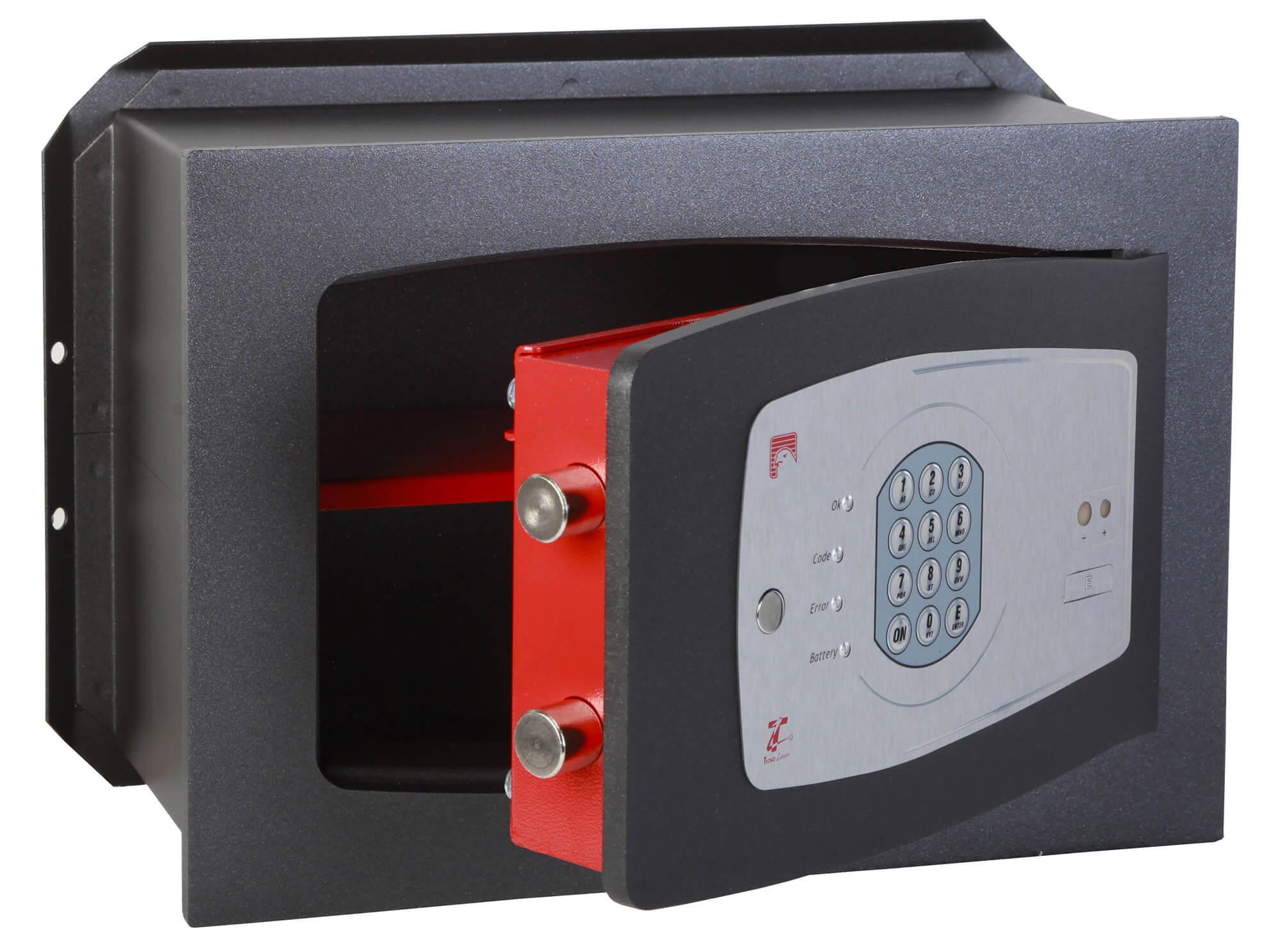 foto del prodotto cassaforte a muro digitale motorizzata technomax gold plus trony 210x340x150 mm