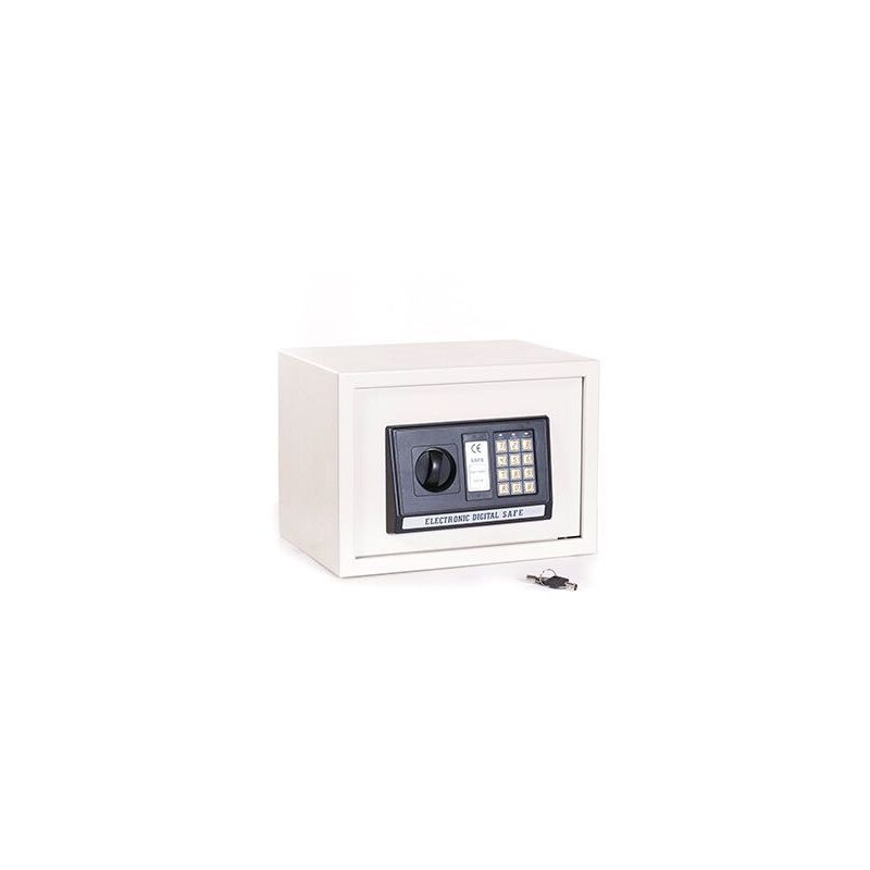 foto del prodotto cassaforte a muro elettronica 35x25 cm bianca