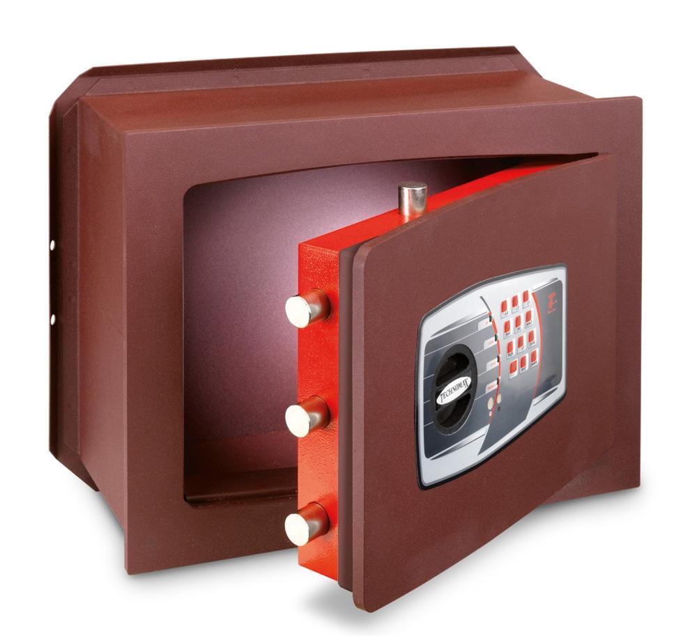 foto del prodotto cassaforte a muro unica serie elettronica digitale technomax - 270x390x240mm