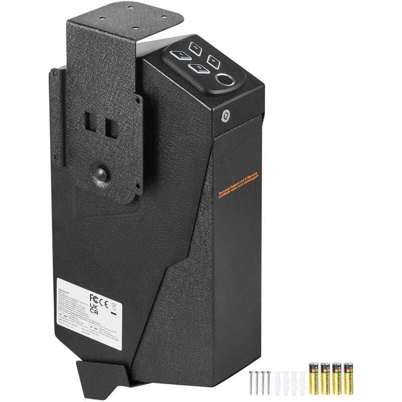 foto del prodotto cassaforte biometrica per pistole montata su, 3 metodi di accesso, cassaforte per la custodia sicura delle pistole per 1 pistola mophorn