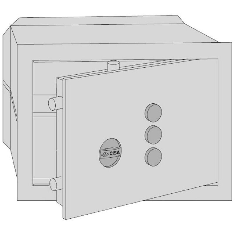 foto del prodotto cassaforte cisa a muro a combinazione p25 x l42 x h30 cm