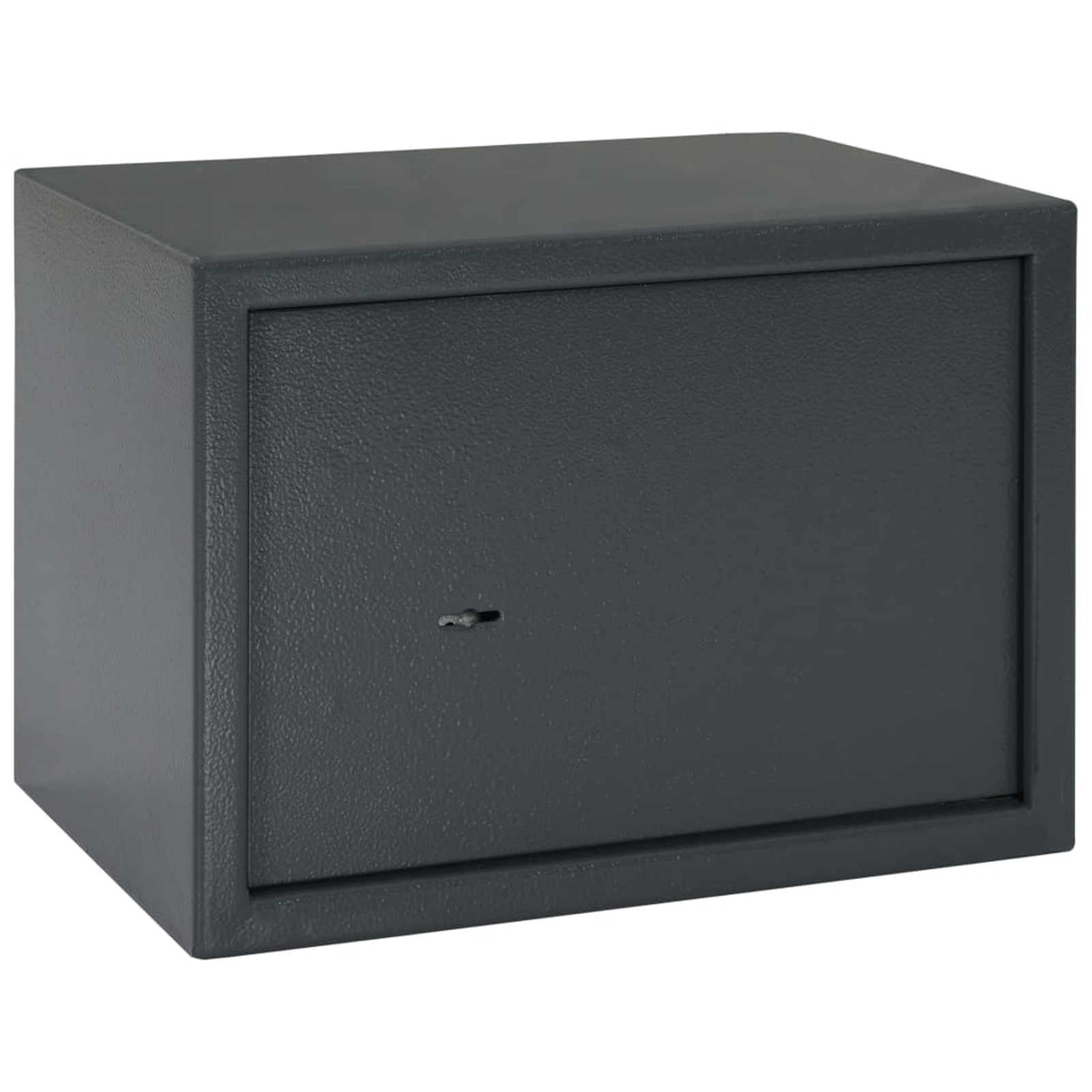foto del prodotto cassaforte con lucchetto grigio scuro 25x35x25 cm acciaio