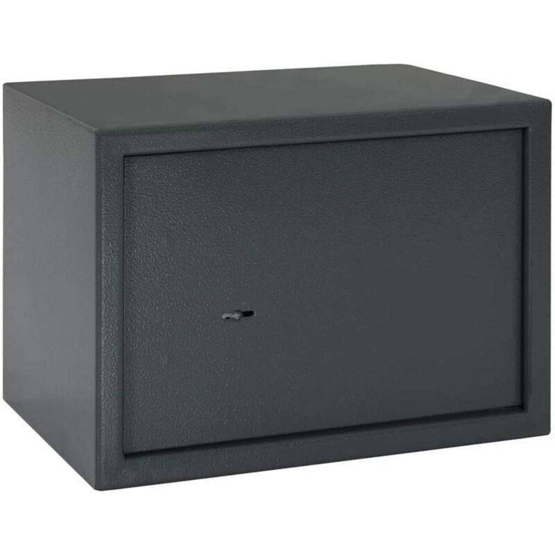 foto del prodotto cassaforte con lucchetto grigio scuro 25x35x25 cm acciaio vidaxl