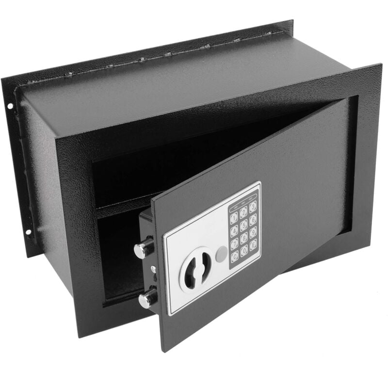 foto del prodotto cassaforte di sicurezza incasso armadi con codice elettronico digitale 40x20x25cm nero primematik