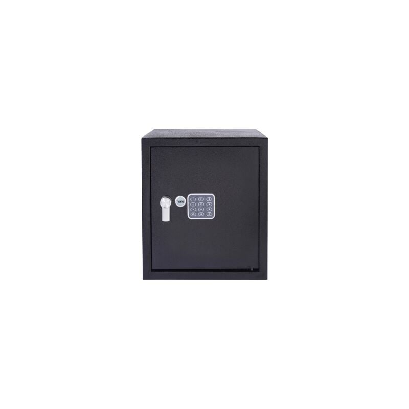 foto del prodotto cassaforte elettronica con allarme grande yec 390 db2 nero, allarme integrato 130 db, struttura e bulloni di bloccaggio in acciaio, versione corrente