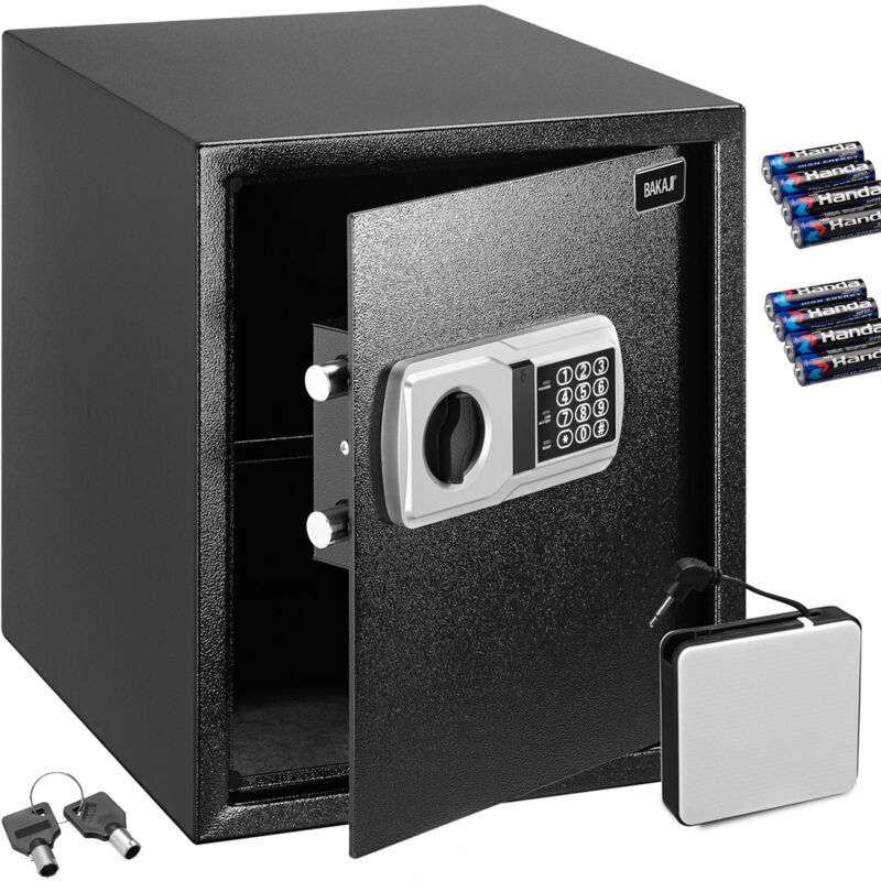 foto del prodotto cassaforte elettronica di sicurezza 40x35x40cm porta documenti valori casa hotel