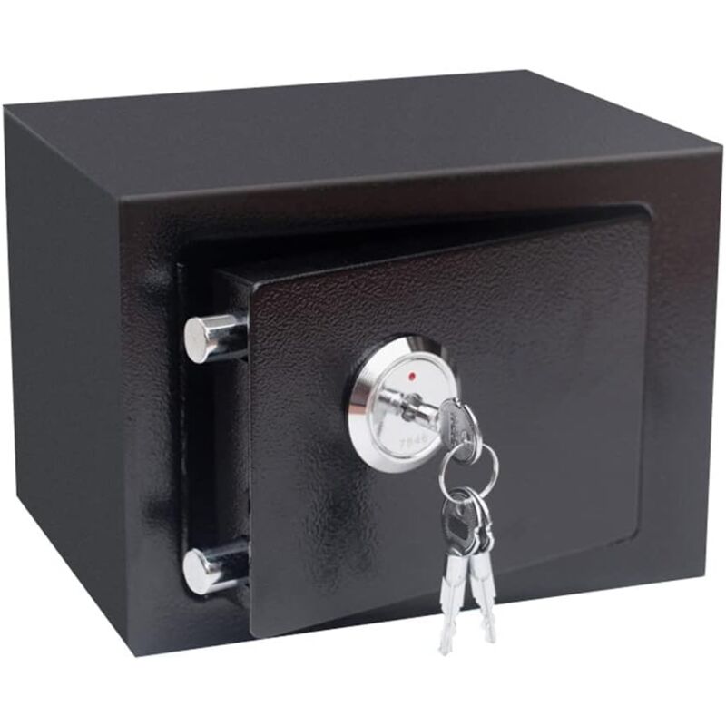 foto del prodotto cassaforte per mobili con chiavi, cassaforte da parete, 23 x 17 x 17 cm, cassaforte da parete per gioielli o soldi