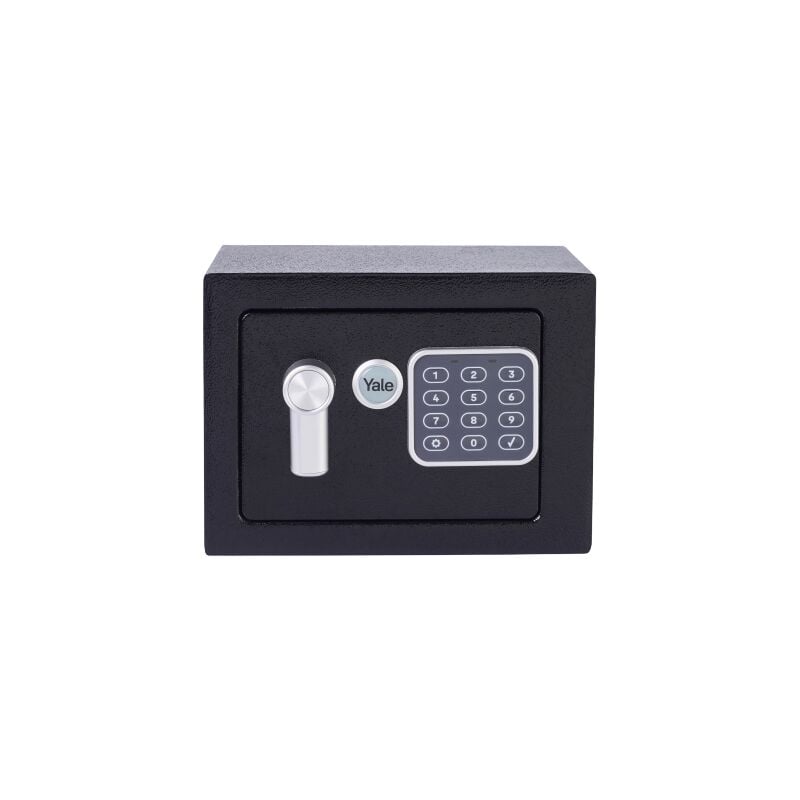 foto del prodotto cassaforte piccola ysv 170 db2 nero, con tastiera digitale, indicatori di luce a led, capacit di 3.8 l, dim interne 170 x 230 x 170 mm yale