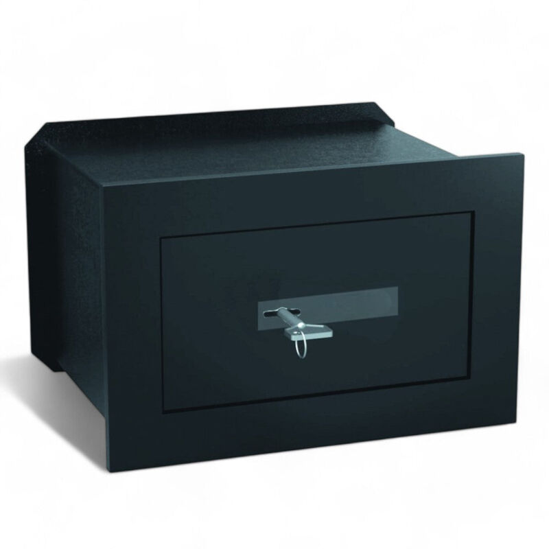 foto del prodotto cassaforte sicurezza acciaio speciale chiave doppia mappa serratura catenacci nichelati verniciata resistente 45x19xh32 cm