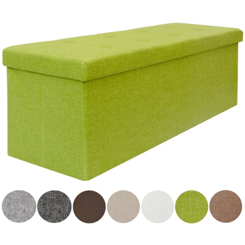 foto del prodotto cassapanca 110x38x38cm incl 2 pareti divisorie verde limone