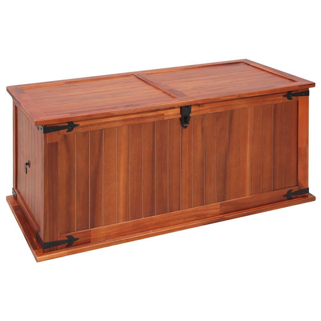 foto del prodotto cassapanca 79x34x32 cm in legno massello di acacia cod mxl 49440