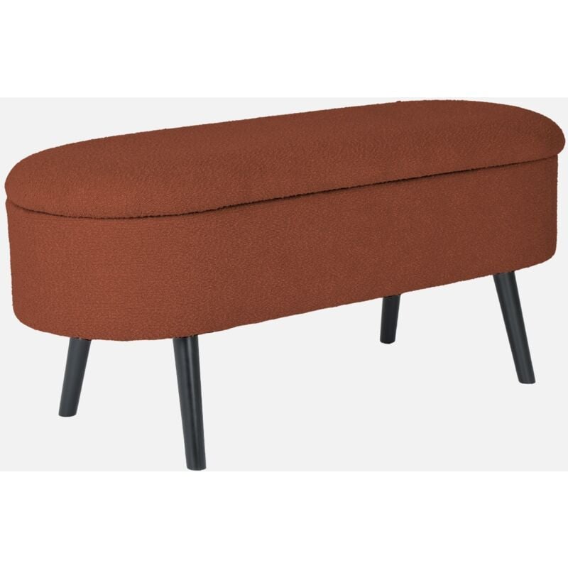 foto del prodotto cassapanca con rivestimento boucl