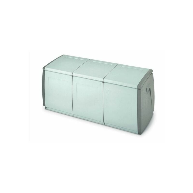 foto del prodotto cassapanca da esterno in resina terry box 140 grigio 140x54x57h