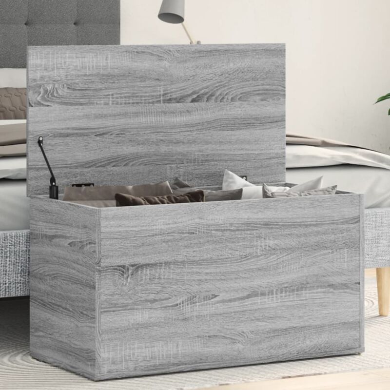 foto del prodotto cassapanca grigio sonoma 84x42x46 cm in legno ingegnerizzato vidaxl