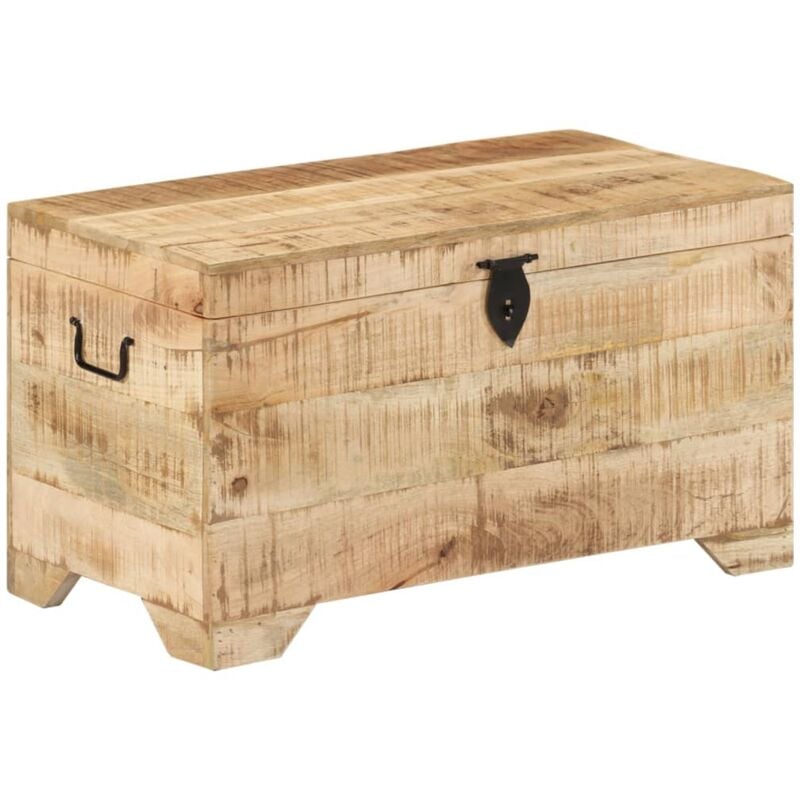 foto del prodotto cassapanca in legno massello di mango ruvido vidaxl