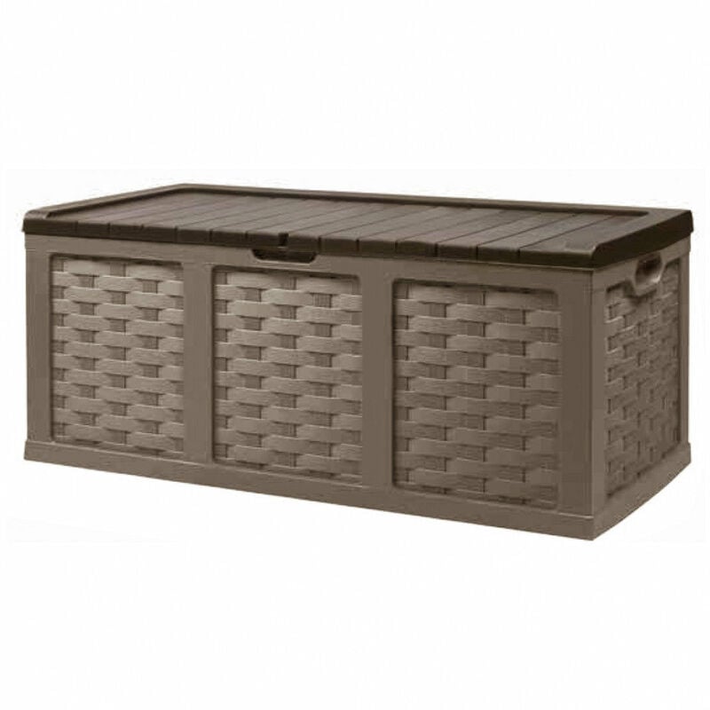 foto del prodotto cassapanca in rattan style xxl 157,5x75x63,5 h cm in plastica marrone