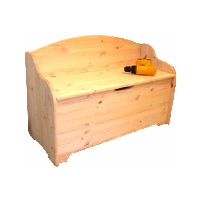 foto del prodotto cassapanca legno con schienale 100x41 h 67