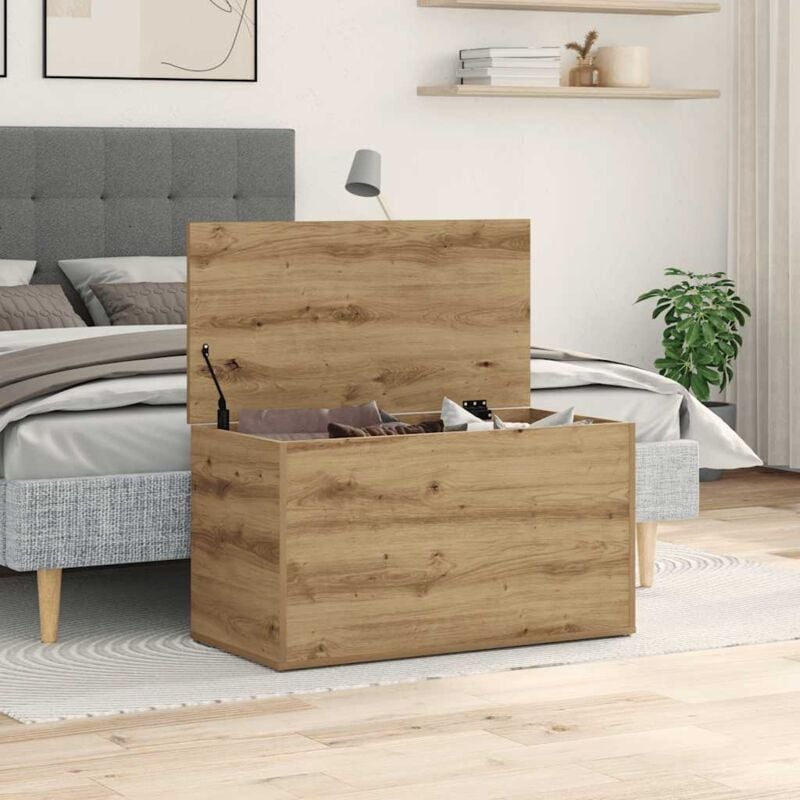 foto del prodotto cassapanca rovere artigianale 84x42x46 cm legno ingegnerizzato vidaxl