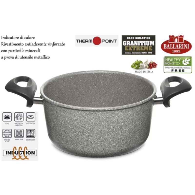 foto del prodotto casseruola 2 manici cm 24 cortina eco ballarini