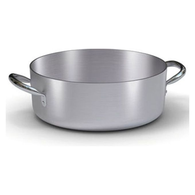 foto del prodotto casseruola bassa in alluminio professionale con 2 manici cm 45