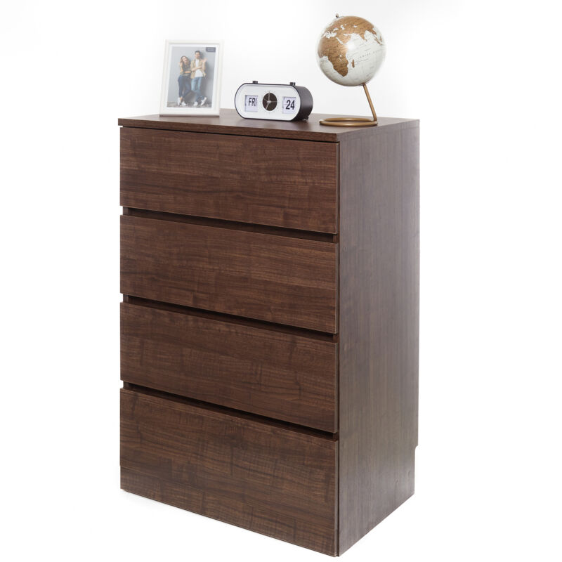 foto del prodotto cassetiera, credenza, armadio per camera da letto, unit di archiviazione, cassetiera multifunzione, 4 casseti scorrevoli, moderna, robusta,