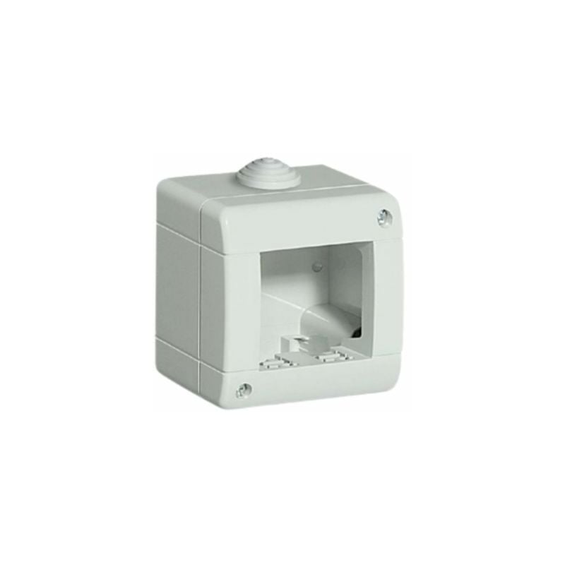foto del prodotto cassetta 2 moduli da parete esterna idrobox ip40 compatibile vimar plana tot