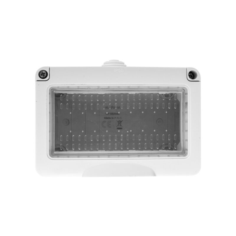 foto del prodotto cassetta 4 moduli da parete con sportello ip55 compatibile serie matix tot