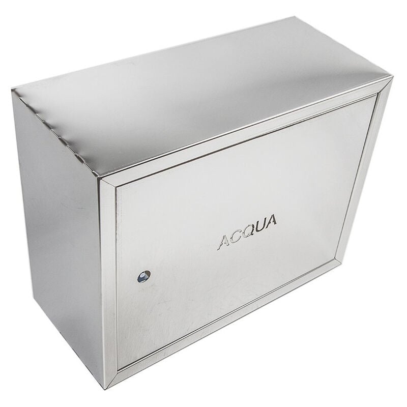 foto del prodotto cassetta cassonetto contenitore inox per contatore acqua, scegli se h 45 x l 70 x p 20cm