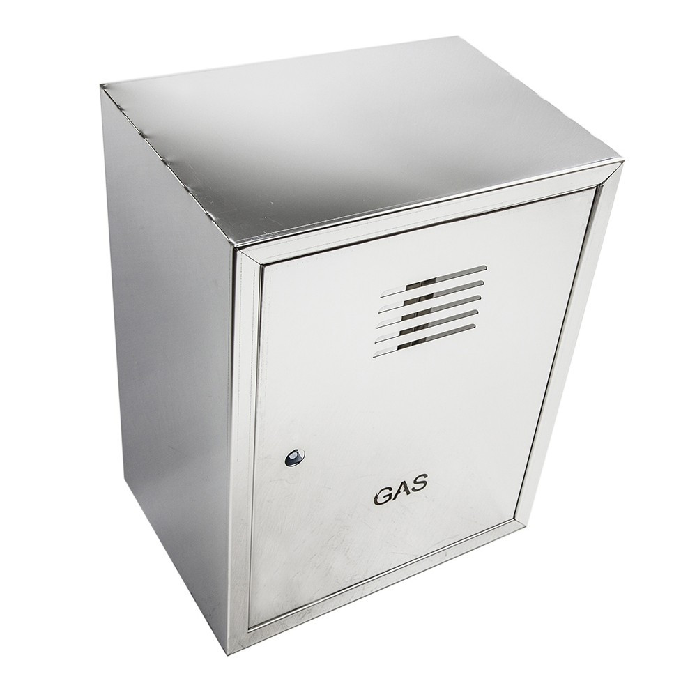 foto del prodotto cassetta cassonetto contenitore inox per contatore gas, scegli se h 40 x l 30 x p 25cm